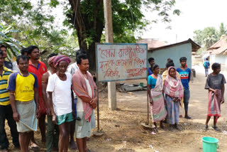 bengal election 2021: no political poster in sonajhuri tribal village