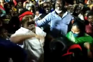 DMK MLA shakes a leg during election campaign