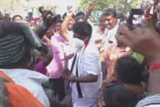 Admk candidate dance