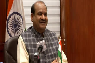 LS Speaker Om Birla admitted to AIIMS after testing positive for coronavirus  stable: Hospital  ലോക്‌സഭാ സ്‌പീക്കർ ഓം ബിർളയ്‌ക്ക് കൊവിഡ്  ലോക്‌സഭാ സ്‌പീക്കർ  ഓം ബിർള  ഓം ബിർള കൊവിഡ്  കൊവിഡ്  എയിംസ് കൊവിഡ് സെന്‍റർ  Lok Sabha Speaker  Lok Sabha Speaker Om Birla covid  Om Birla covid  Om Birla  covid