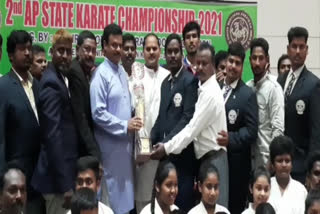 mlc madhav attended as chief guest to state level karate championship in visakha