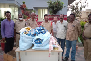 police-seize-banned-tobacco-products-at-thimmapur-karimnagar-district