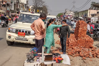 SDM inspected the jam situation in khatima