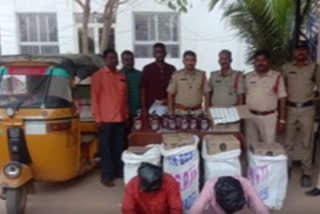 local liquor seazed in kadiri at ananthapur