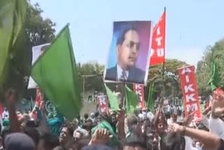 vidhansouda Chalo Rally reached to Freedom Park