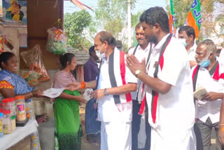 minister kadabur raju kovilpatti campaign