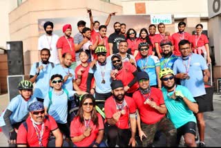 Cycle rally in Jaipur,  Tiger riders group