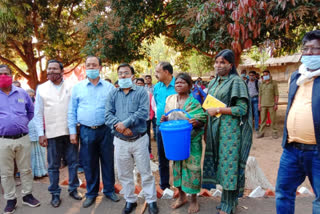 Water filter distributed to people of bagicha block of  Jashpur