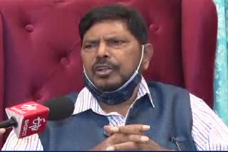 Union Minister Ramdas Athawale, speaking to ETV Bharat on Monday