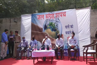 Water collection oath program in DM office in delhi