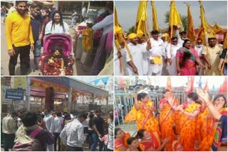 बाबा श्याम के दर्शन के लिए पहुंच रहे भक्तजन, Devotees reaching to see Baba Shyam