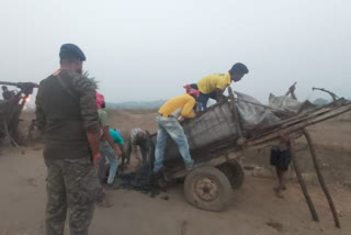 three arrested for illegal coal business in giridih