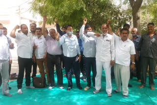 LIC agents protest,  Protest in barmer