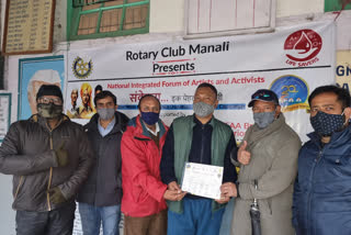 Blood donation camp organized  in Kullu