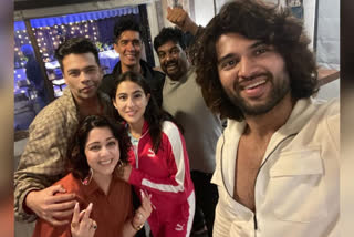 Sara Ali Khan's fun night out with Vijay Deverakonda, KJo and others