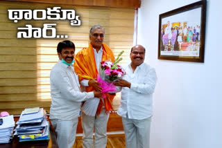 tngo leaders meet minister harish rao