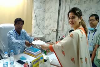 I am not an outsider Srabanti Chatterjee said after submitting nomination paper