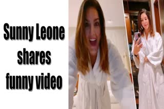 Sunny Leone shares a funny video in insta