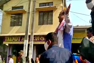 himanta biswa sarma election campaign at titabar