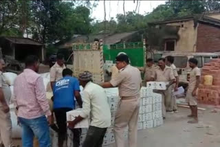 Excise department recovered 85 box of illigal liquor from Bhitayana village in deoghar