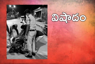 one person died in accident at Banswada town of Kamareddy district