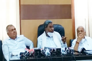 Opposition leader Siddaramaiah