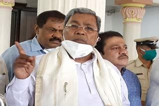 Opposition leader Siddaramaiah