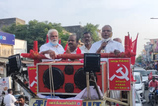 communist party k.Balakrishnan Campaign In Puducherry