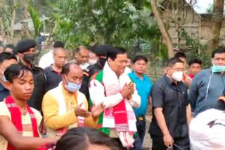 cm sonowal at majuli to campaign for assam poll 2021