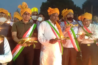 aarti organized in topchanchi lake in dhanbad