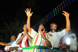 pondy ex cm narayansamy election campaign