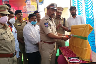 Warangal Police Commissioner Pramod Kumar launched CCTV cameras in Janagama district