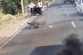 Accident on bhagalpur-hansdiha main road