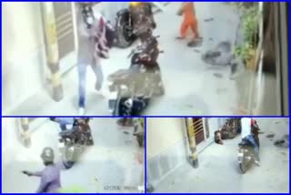 Robbery case imprisoned in CCTV in Shahdara district of Delhi