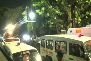 fire breaks out in hospital