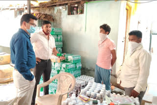 Administration raid on complaint of manufacture of adulterated cold drink In keshkal of kondagaon