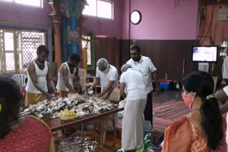 hundi counting program was held at Mahankali Ammavari Temple  Secunderabad