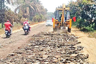 రాష్ట్రపతి కార్యాలయం చొరవతో రహదారి పనులు