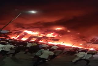 huge fire broke out at fashion street on MG road in pune late on friday evening