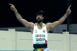 Sumit Antil  para javelin thrower  F-64 category  Para-Athletics