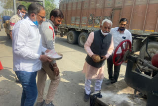 MLA inaugurated to build highway from Agrasen Chowk to Saharanpur Road