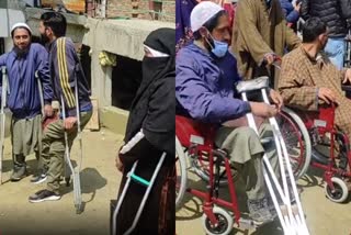 wheel chair distribution at humanity welfare zeba aapa