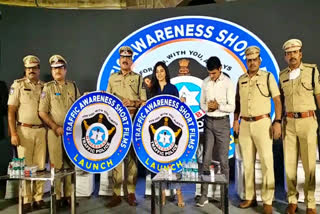 Hyderabad CP Anjani Kumar conduct a awareness  on road safety