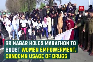 Srinagar holds marathon to boost women empowerment