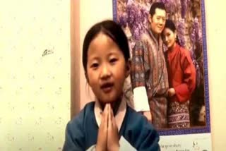 Bhutanese child praises India