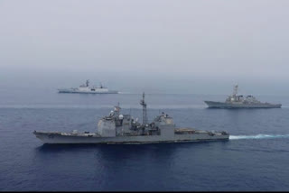 US navies participates in Passage Exercise  Passage Exercise in Eastern Indian Ocean Region  Passage Exercise  India US passage Exercise