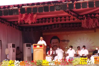 Stalin speech at DMK alliance meeting