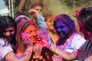 Holi celebrates the festival of colors across the country