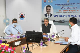 Central Ports and Water Transport Department Secretary visited visakhapatnam  Port