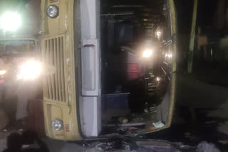 govt. bus met an accident in madurai